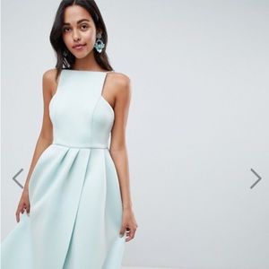 ASOS strappy open back midi prom dress